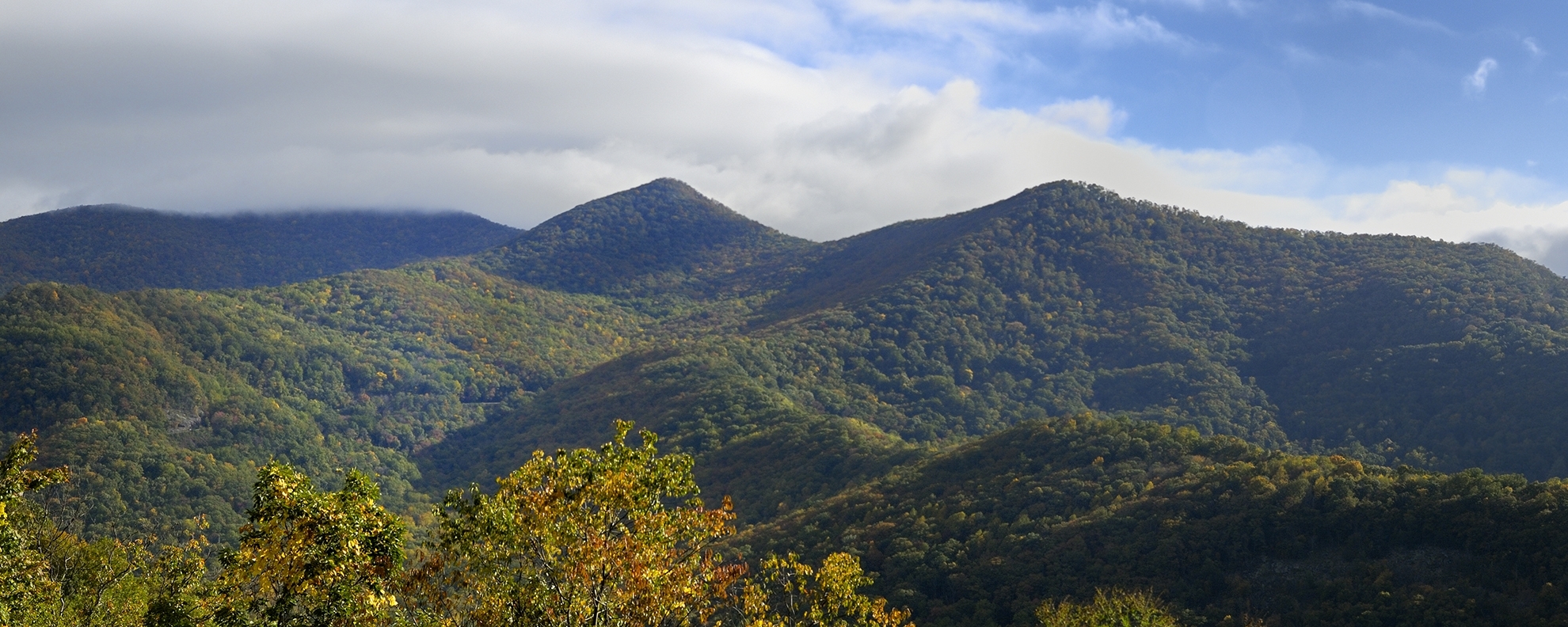 Tanbark Ridge Overlook on the Blue-Ridge Parkway NC